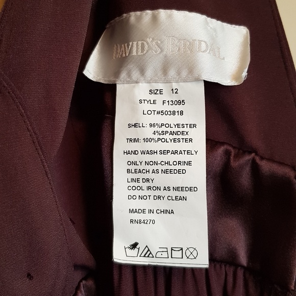 BRIDAL JERSEY V NECK DRESS W/NWT SIZE 12 (001) - Picture 2 of 5